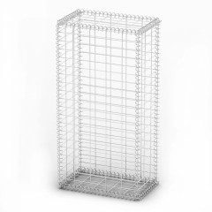 OMAXI Gabionový koš s víky pozinkovaný drát 100 x 50 x 30 cm 875536