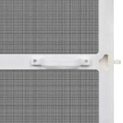 OMAXI Dveřní síť proti hmyzu s panty bílý rám 100 x 215 cm 914525