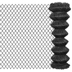 OMAXI Drátěné pletivo ocel 15 x 1,25 m šedé 520450