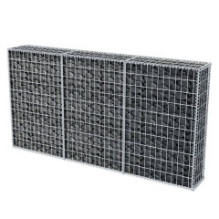 OMAXI Gabionový koš pozinkovaná ocel 200 x 30 x 100 cm 521686