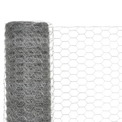 OMAXI Pletivo ke kurníku pozinkovaná ocel 25 x 1,5 m stříbrné 625209
