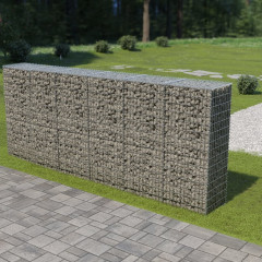 OMAXI Gabionová zeď s víky z pozinkované oceli 300 x 50 x 150 cm 592275