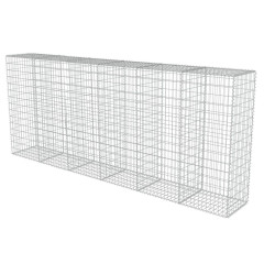 OMAXI Gabionová zeď s víky z pozinkované oceli 300 x 50 x 150 cm 592275