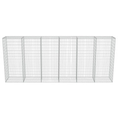 OMAXI Gabionová zeď s víky z pozinkované oceli 300 x 50 x 150 cm 592275