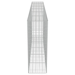 OMAXI Gabionová zeď s víky z pozinkované oceli 300 x 50 x 150 cm 592275