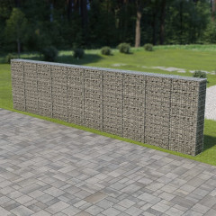 OMAXI Gabionová zeď s víky z pozinkované oceli 600 x 30 x 150 cm 592206