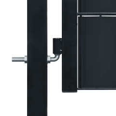 OMAXI Plotová branka PVC a ocel 100 x 124 cm antracitová 670669