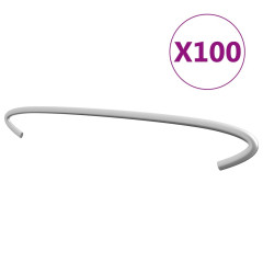 OMAXI Gabionová táhla 100 ks pozinkovaná ocel 30 cm 734507