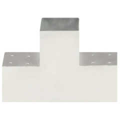OMAXI Trámová spojka 4 ks ve tvaru T pozinkovaný kov 101 x 101 mm 834023