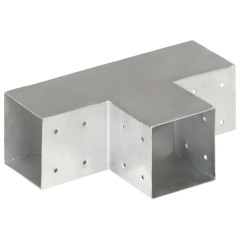 OMAXI Trámová spojka 4 ks ve tvaru T pozinkovaný kov 101 x 101 mm 834023