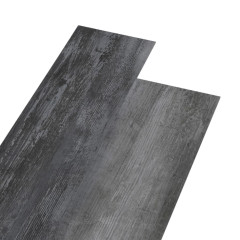 OMAXI Nesamolepicí PVC podlahová prkna 5,26 m² 2 mm lesklá šedá 997650