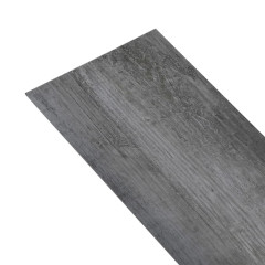 OMAXI Nesamolepicí PVC podlahová prkna 5,26 m² 2 mm lesklá šedá 997650