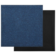 OMAXI Kobercové podlahové dlaždice 20 ks 5 m² 50 x 50 cm tmavě modré 065570