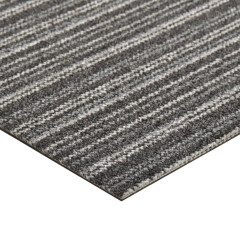 OMAXI Kobercové podlahové dlaždice 20ks 5m² 50x50 cm proužky antracit 065501
