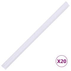 OMAXI Zahradní stínící plotová fólie PVC 35 x 0,19 bílá 089118
