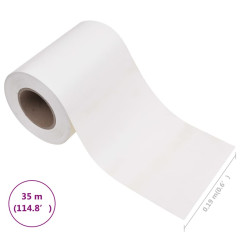 OMAXI Zahradní stínící plotová fólie PVC 35 x 0,19 bílá 089118