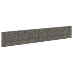 OMAXI Gabionová zeď s víky pozinkovaná ocel 900 x 30 x 150 cm 110164