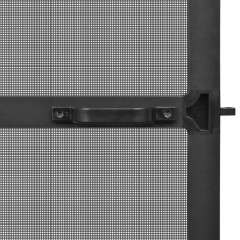 OMAXI Dveřní síť proti hmyzu s panty antracitová 120 x 240 cm 183403
