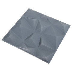 OMAXI 3D nástěnné panely 24 ks 50 x 50 cm diamant šedé 6 m² 850084