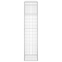 OMAXI Gabionové sloupky 2 ks 40 x 40 x 180 cm železo 763889