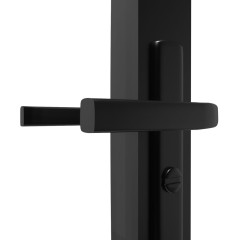 OMAXI Interiérové dveře ESG sklo a hliník 93 x 201,5 cm černé 640388