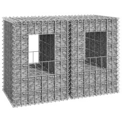 OMAXI Gabionové sloupky 2 ks 40 x 40 x 60 cm železo 763827