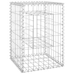 OMAXI Gabionové sloupky 2 ks 40 x 40 x 60 cm železo 763827