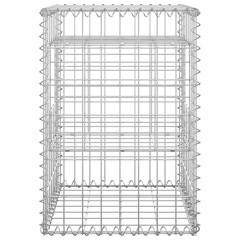 OMAXI Gabionové sloupky 2 ks 40 x 40 x 60 cm železo 763827