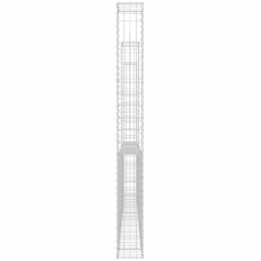 OMAXI Gabionový koš ve tvaru U se 3 sloupky železo 260 x 20 x 200 cm 764138