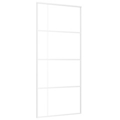 OMAXI Posuvné dveře ESG sklo a hliník 90 x 205 cm bílé 831328
