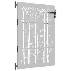 OMAXI Zahradní branka 85 x 125 cm cortenová ocel Bambus 217596