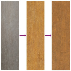 OMAXI Zahradní branka 85 x 125 cm cortenová ocel Bambus 217596