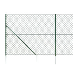 OMAXI Drátěné pletivo s kotevními hroty zelené 1,6 x 25 m 771461