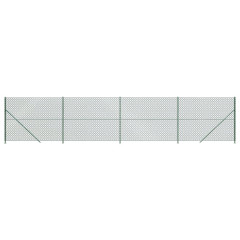 OMAXI Drátěné pletivo s přírubami zelené 1,4 x 10 m 771539