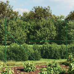 OMAXI Drátěné pletivo s přírubami zelené 2,2 x 25 m 771652