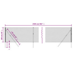OMAXI Drátěné pletivo zelené 1 x 25 m 771270