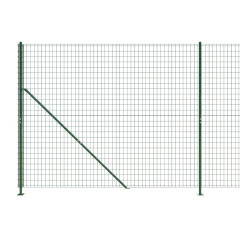 OMAXI Drátěný plot s přírubami zelený 1,4 x 25 m 778965