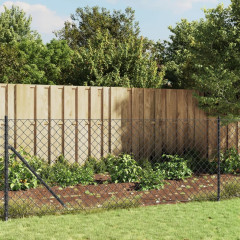 OMAXI Drátěné pletivo s přírubami antracitové 1 x 25 m 772079