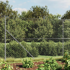 OMAXI Drátěné pletivo s přírubami stříbrné 1,6 x 25 m 772581
