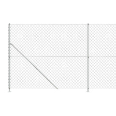 OMAXI Drátěné pletivo s přírubami stříbrné 1,6 x 25 m 772581
