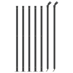 OMAXI Drátěné pletivo s přírubami antracitové 1 x 10 m 771997