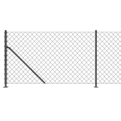 OMAXI Drátěné pletivo s přírubami antracitové 1 x 10 m 771997