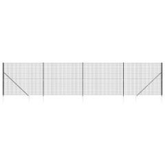 OMAXI Drátěný plot s kotevními hroty antracitový 1,8 x 10 m 779863