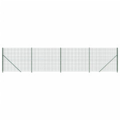 OMAXI Drátěný plot s přírubami zelený 1,8 x 10 m 779221