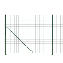 OMAXI Drátěný plot s přírubami zelený 1,8 x 10 m 779221