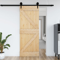 OMAXI Dveře NARVIK 70 x 210 cm masivní borové dřevo 854591