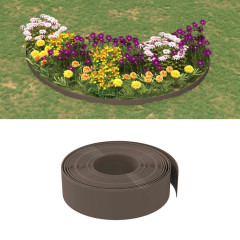 OMAXI Travní lemy 2 ks hnědé 10 m 15 cm polyethylen 758271