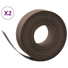 OMAXI Travní lemy 2 ks hnědé 10 m 15 cm polyethylen 758271