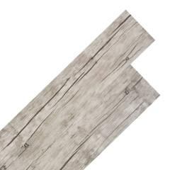 OMAXI Samolepící podlahová krytina PVC 5,02 m² 2 mm dub bělený 567554