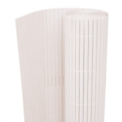 OMAXI Oboustranný zahradní plot 110 x 300 cm bílý 662953